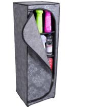 Sapateira Organizador Multiuso material sintético Zíper 4 Prateleiras -