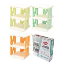 Sapateira Organizador Plástico 2 Andares Desmontável Compacta