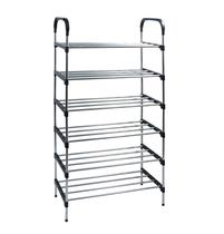 Sapateira Organizador Regulável Multiuso 6 Andares 18 Pares Preta