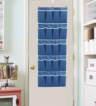 Sapateira Organizador Vertical Porta E Parede Flexível 10 Pares Sapatos Azul