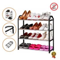 Sapateira Organizadora 4 Andares Plástico até 12 Pares Sapateira Organizadora 4 Andares Plástico até 12 Pares