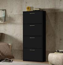 Sapateira Organizadora 4 Gavetas Carol Preto - Rede Móveis Sapateira Organizadora 4 Gavetas Carol Preto - Rede Móveis