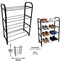 Sapateira Organizadora 4 Níveis Inox Compacta