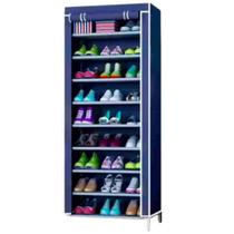 Sapateira Organizadora 9 Prateleiras Multiuso Sapatos Azul - Blend Shoop