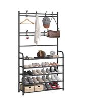 Sapateira Organizadora Cabideiro Rack Gancho Roupa Arara
