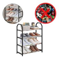 Sapateira Organizadora Grande 8 Pares 4 Andares Ferro Tênis Sapateira Organizadora Grande 8 Pares 4 Andares Ferro Tênis