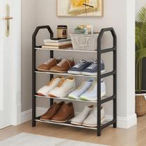 Sapateira Organizadora Metal Preta Resistente 4 Andares Multiuso Calçados Organização Casa Quarto Duhome Sapateira Organizadora Metal Preta Resistente 4 Andares Multiuso Calçados Organização Casa Quarto Duhome