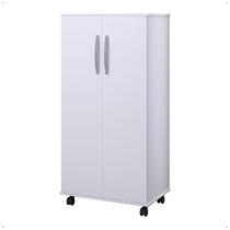 Sapateira Organizadora Multiuso Armário 2 Portas Com Rodízios Prateleira Nara Branco K7 Plus Sapateira Organizadora Multiuso Armário 2 Portas Com Rodízios Prateleira Nara Branco K7 Plus