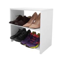 Sapateira Organizadora Porta Sapatos para Sala Hall 50cm Branco Sapateira Organizadora Porta Sapatos para Sala Hall 50cm Branco