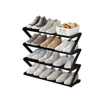 Sapateira Pequena 4 Andares Desmontável Organizadora De Tênis Chinelos Sapatos Sandálias 12 Pares Sapateira Pequena 4 Andares Desmontável Organizadora De Tênis Chinelos Sapatos Sandálias 12 Pares