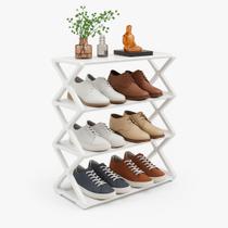 Sapateira Pequena Plástico Multiuso 4 Andares Organizadora Decoração Ambiente Porta Sapatos