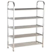 Sapateira Prateleira Inox 5 Andares Sandalia Calçado Tenis Sapato Organizaçao Objeto Entrada Estante Rack Multiuso Sapateira Prateleira Inox 5 Andares Sandalia Calçado Tenis Sapato Organizaçao Objeto Entrada Estante Rack Multiuso