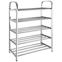 Sapateira Prateleira Inox 5 Andares Sapato Sandalia Calçado Tenis Sapatilha Estante Rack Multiuso Organizaçao Sapateira Prateleira Inox 5 Andares Sapato Sandalia Calçado Tenis Sapatilha Estante Rack Multiuso Organizaçao