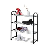 Sapateira Preta Vertical 4 Níveis 8 Pares Organizadora Yab Sapateira Preta Vertical 4 Níveis 8 Pares Organizadora Yab