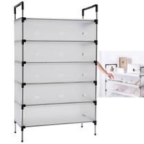 Sapateira Rack 6 Andares Organizaçao Sandalia Tenis Sapato Objetos Prateleiras Hall de Entrada Resistente Multiuso Ajustavel Sapateira Rack 6 Andares Organizaçao Sandalia Tenis Sapato Objetos Prateleiras Hall de Entrada Resistente Multiuso Ajustavel