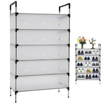 Sapateira Rack 6 Andares Prateleiras Organizaçao Calçado Sapato Tenis Hall de Entrada Objetos Resistente Ambiente