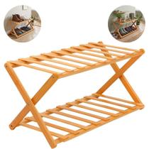 Sapateira Rack Dobrável Organizador de Bambu Mimo Style Sapateira Rack Dobrável Organizador de Bambu Mimo Style
