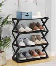 Sapateira Rack Organizador Porta Sapatos Sandália Tênis Cor Preto
