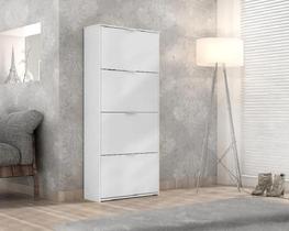 Sapateira Safira 4 Portas Basculante Quarta Divisão Branco Sapateira Safira 4 Portas Basculante Quarta Divisão Branco