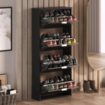 Sapateira Safira 4 Portas - Quarta Divisão Móveis Sapateira Safira 4 Portas - Quarta Divisão Móveis