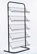 Sapateira simples desmontável com 5 bandejas Medidas 80 cm x 1,60 m x 50 cm - NOVALOJA Expositores
