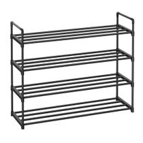 Sapateira SONGMICS de Metal - 4 Andares, 20 Pares, Preta