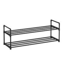 Sapateira SONGMICS de Metal com 2 Níveis - Capacidade para 10 Pares de Sapatos (Preta)