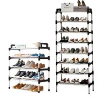 Sapateira Vertical 6 Prateleiras 18 Pares De Sapatos Calçados Aço Cromado Luxo Desmontável