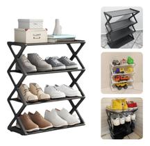 Sapateira Vertical 8 Pares Organizador Multiuso 4 Andares