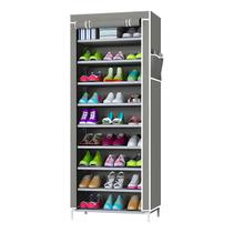 Sapateira Vertical Cinza 9 Andares Organizador Calçados Sapateira Vertical Cinza 9 Andares Organizador Calçados