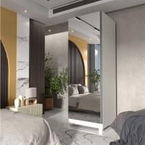 Sapateira Vertical Com Porta Espelho Gold Branco - Gelius - Gelius Móveis
