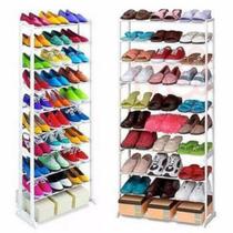 Sapateira Vertical de Parede e Porta e guarda roupa para 36 Pares Branca
