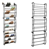 Sapateira Vertical De Parede E Porta Para 36 Pares Preto Sapateira Vertical De Parede E Porta Para 36 Pares Preto