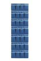 Sapateira Vertical De Porta Parede Multiuso Prática Organizador 14 Pares Calçados Azul