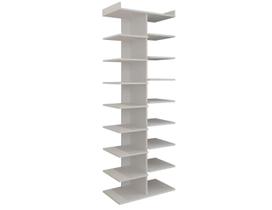 Sapateira Vertical e Organizador Madeira MDF Branco