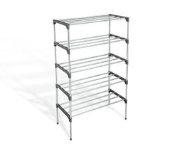 Sapateira Vertical Inox Luxo 15 Pares 5 Prateleiras IKAZA