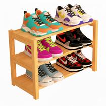 Sapateira Vertical Madeira 100% Pinus Organizadora De Calçados Botas Tênis Sandálias Sapatos - Sapateira Multi Uso May