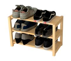 Sapateira Vertical Madeira Pinus Organizadora De Calçados Botas Tênis Sandálias Sapatos