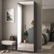Sapateira Vertical Moderna 187cm 2 Porta c/ Espelho 100% MDF