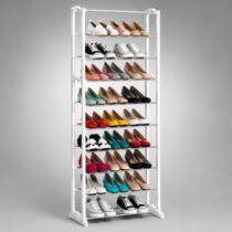 Sapateira Vertical Modular com 10 Prateleiras para até 30 Pares em PVC Sapateira Vertical Modular com 10 Prateleiras para até 30 Pares em PVC