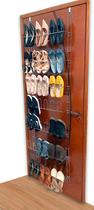 Sapateira Vertical Organizador Quarto 21 Pares Em Aço Decoração