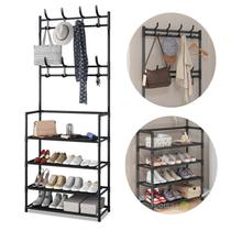 Sapateira Vertical Organizadora Multiuso Pares Prateleira 04 Divisórias Calçados Bolsas Grande