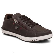 Sapatênis Casual By Jack Cadarço Zíper Lateral Detalhe em Perfuros e Sola Reta