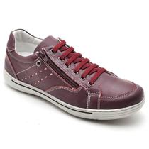 Sapatênis Casual Conforto Couro Vermelho - RT3009FLOBDO Cor:VermelhoGênero:MasculinoTamanho:44