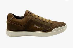 Sapatênis Casual Ferracini Masculino Star Em Couro