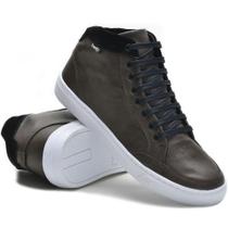 Sapatênis Casual Forms Masculino Cano Alto - Café Sapatênis Casual Forms Masculino Cano Alto - Café