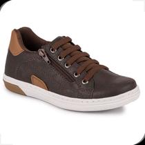 Sapatênis Casual Infantil Masculino Lançamento Antiderrapante Rovetto Marrom Sapatênis Casual Infantil Masculino Lançamento Antiderrapante Rovetto Marrom
