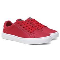 Sapatênis casual linha confort Hype Shoes Tenis esporte fino Vermelho