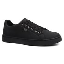 Sapatênis Casual Lona Masculino Solado Flat Slim Amarração Cadarços Estilo Retrô Skate Versátil Urbano Básico Cor:Preto Sapatênis Casual Lona Masculino Solado Flat Slim Amarração Cadarços Estilo Retrô Skate Versátil Urbano Básico Cor:Preto