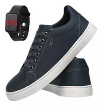 Sapatênis Casual Masculino Cano Baixo com Relogio Led Sapatênis Casual Masculino Cano Baixo com Relogio Led